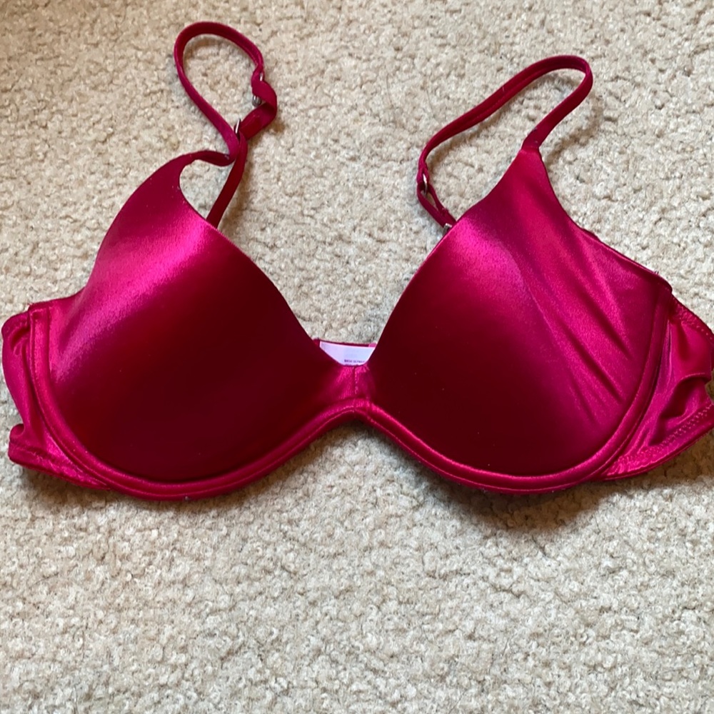 Victoria Secret satin padded push up bra.